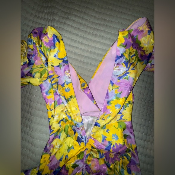 For Love & Lemons Cassia Floral Midi Dress Size XS. VGUC. - Picture 6 of 16
